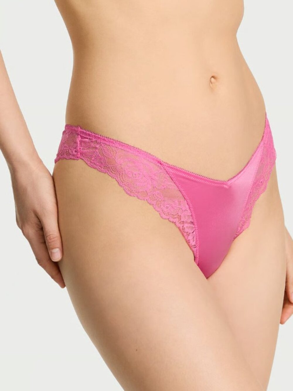 SEALED ~ VS Very Sexy Rose Lace High Leg Thong Panty
